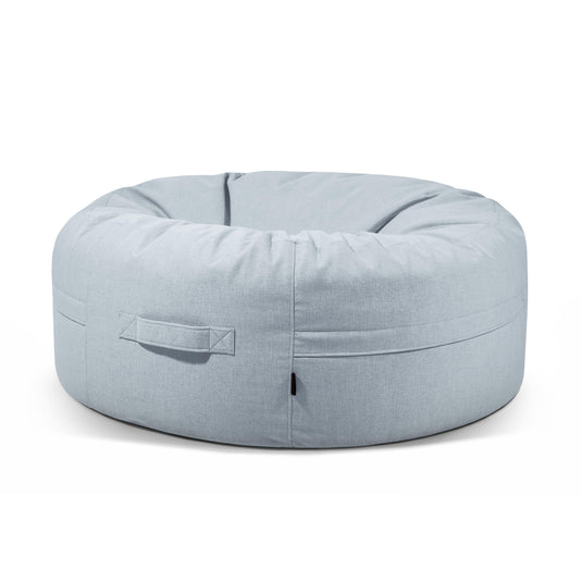 Pouf Rond XXL Salon Bleu Ciel