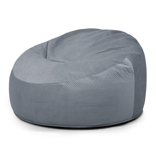 Pouf Salon XXL Velours Capitonné Pouf Français