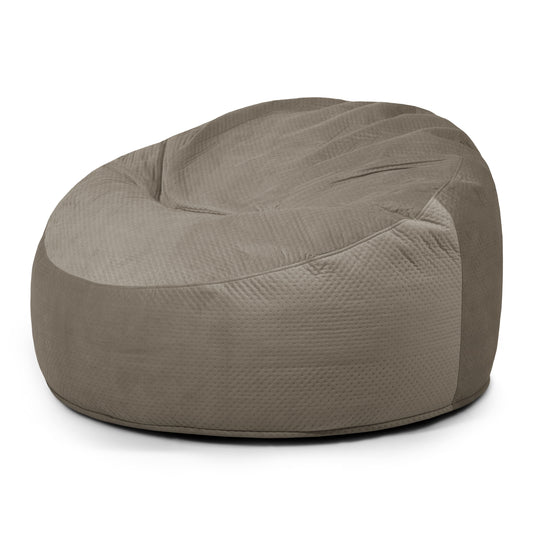 Pouf Salon XXL Velours Capitonné Pouf Français