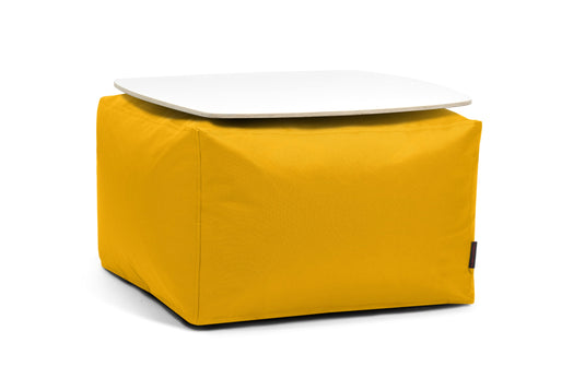 Pouf Table Basse Chambre Jaune Moutarde