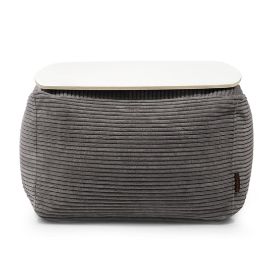 Pouf Table Basse en Velours Côtelé