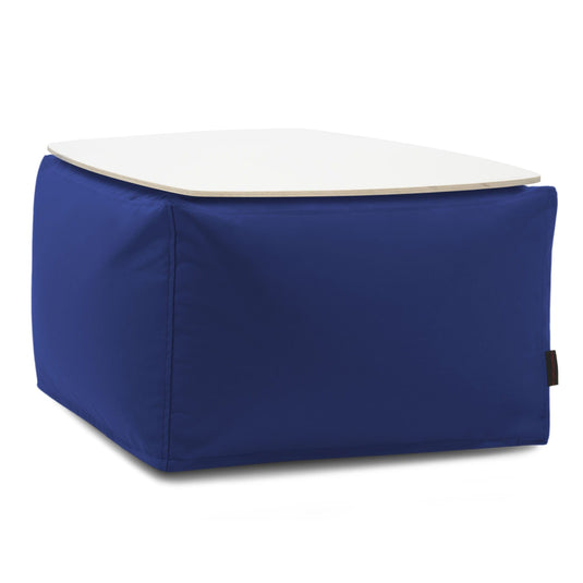 Pouf Table Basse Exterieur Bleu Roi
