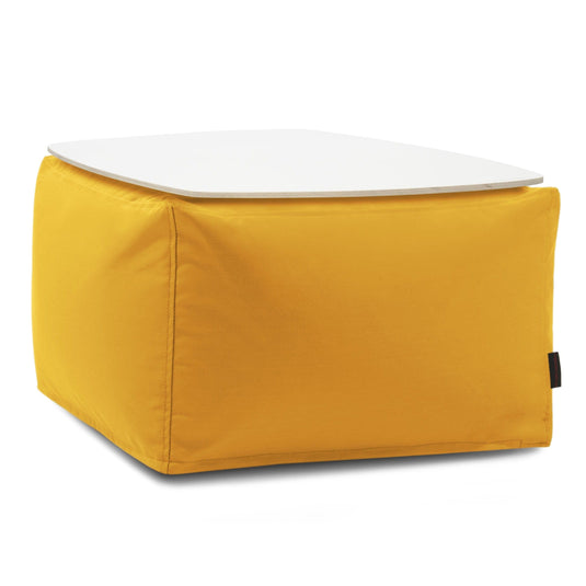 Pouf Table Basse Exterieur Jaune Moutarde