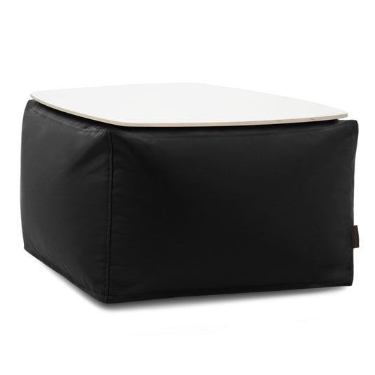 Pouf Table Basse Exterieur Noir Profond