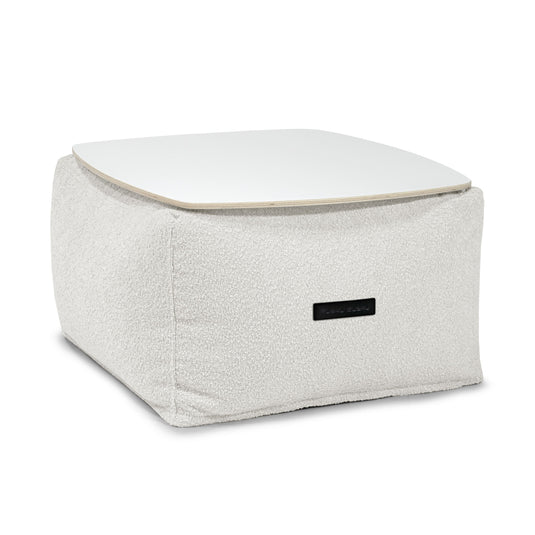 Pouf Table Basse Mouton Beige Crème