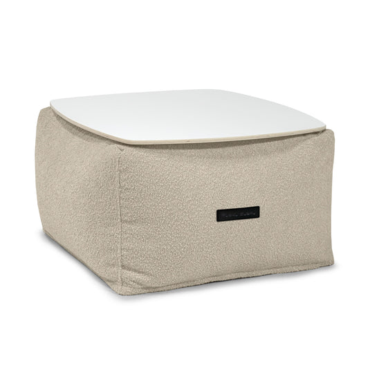 Pouf Table Basse Mouton Beige Sable