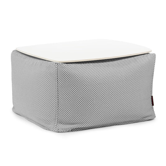 Pouf Table Basse Piscine Gris Perle