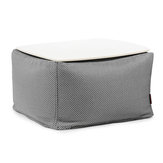 Pouf Table Basse Piscine Noir et Blanc
