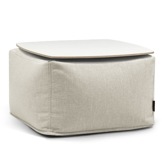 Pouf Table Basse Salon Beige Sable