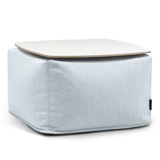 Pouf Table Basse Salon Bleu Ciel