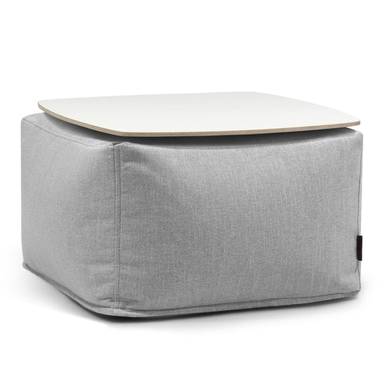 Pouf Table Basse Salon Gris Perle