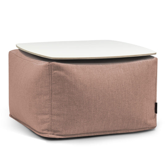 Pouf Table Basse Salon Marron Terracotta