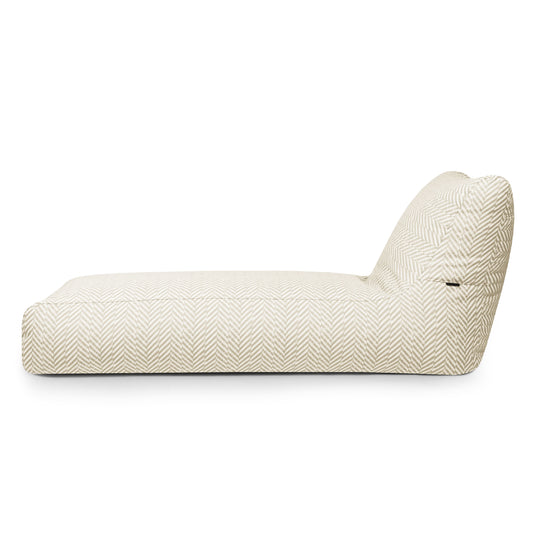 Pouf Transat pour Jardin Beige Sable