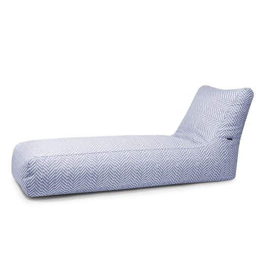 Pouf Transat pour Jardin Bleu Marine