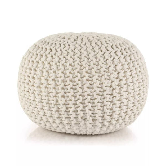 Pouf Tressé Blanc Pouf Tressé Pouf Français