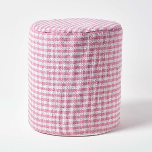Pouf Vichy Rose