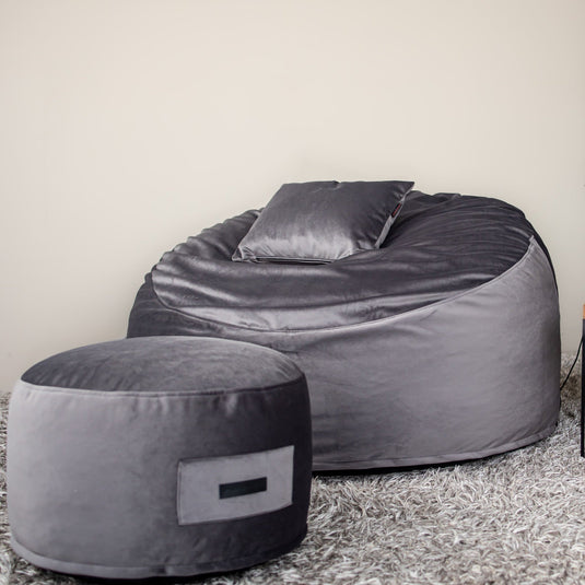 Pouf XXL en Velours Pouf Français