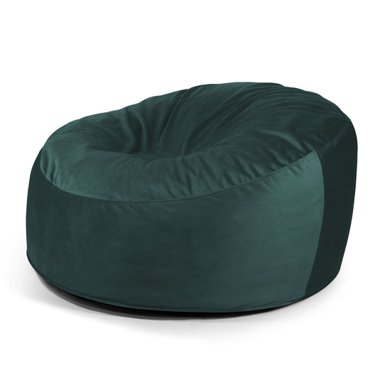 Pouf XXL en Velours Vert Emeraude Pouf Français