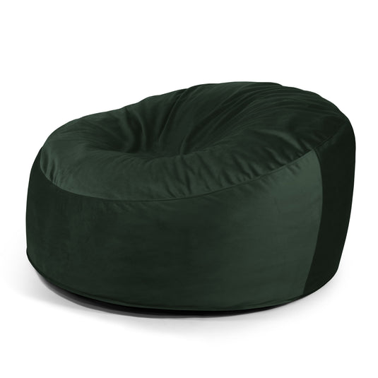 Pouf XXL en Velours Vert Forêt Pouf Français