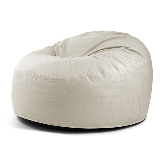 Pouf XXL Interieur Beige Sable Pouf Français