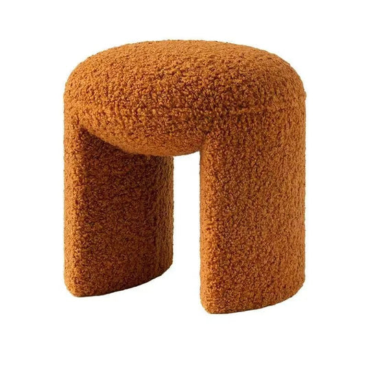 Tabouret Pouf Design Orange Carotte