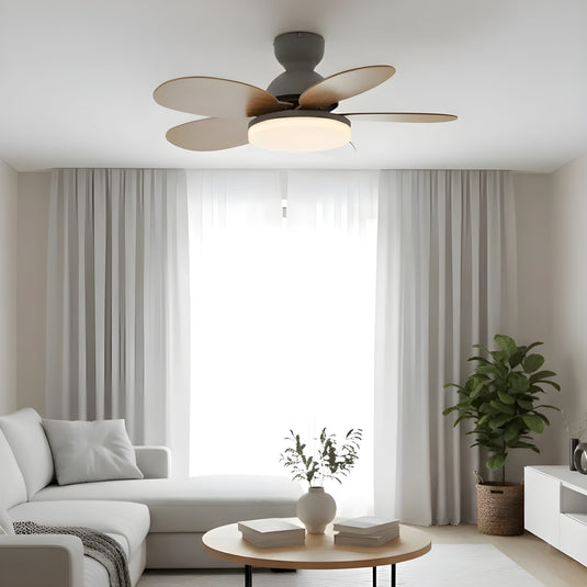 Ventilateur de Plafond Moderne avec LED Intégrée et Télécommande