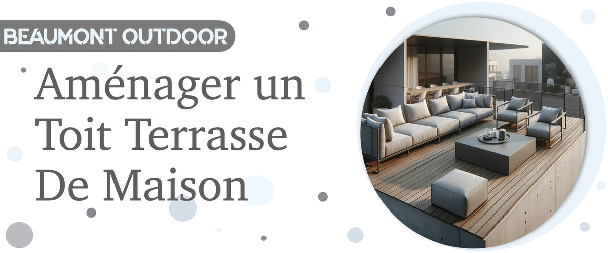 aménagement toit terrasse maison Image