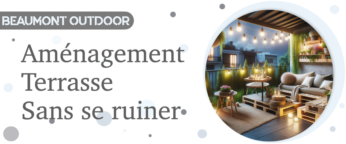 aménager petite terrasse sans se ruiner 
