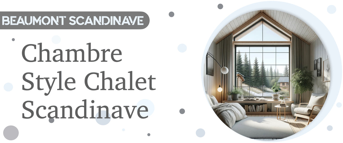 déco chambre chalet scandinave Image