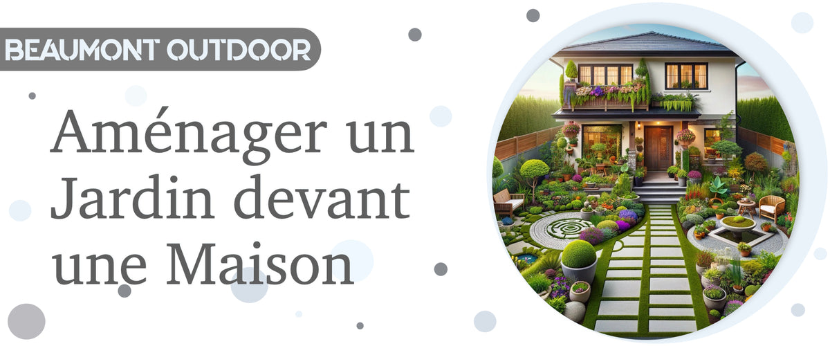 idee amenagement petit jardin devant maison Image
