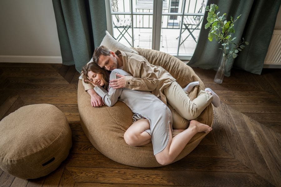 Gros Pouf Capitonné