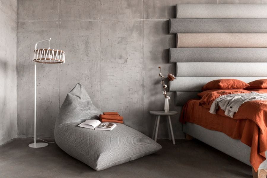 Pouf Poire Suede