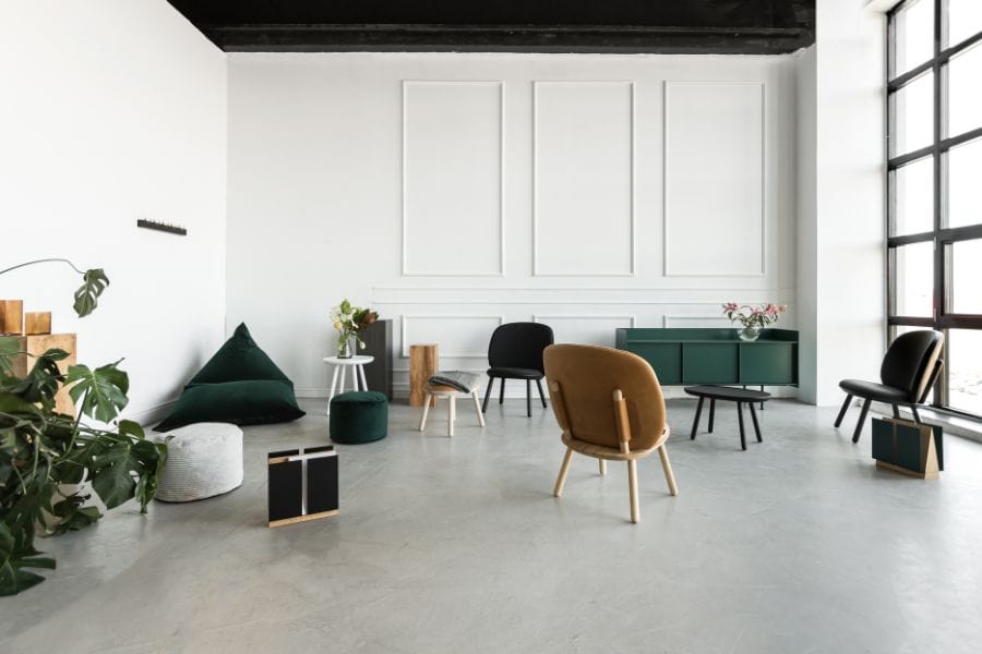 Pouf Poire Suede