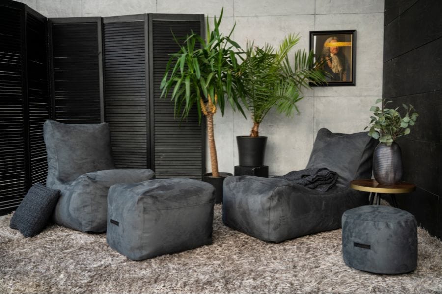 Pouf Repose Pied en Bouclette