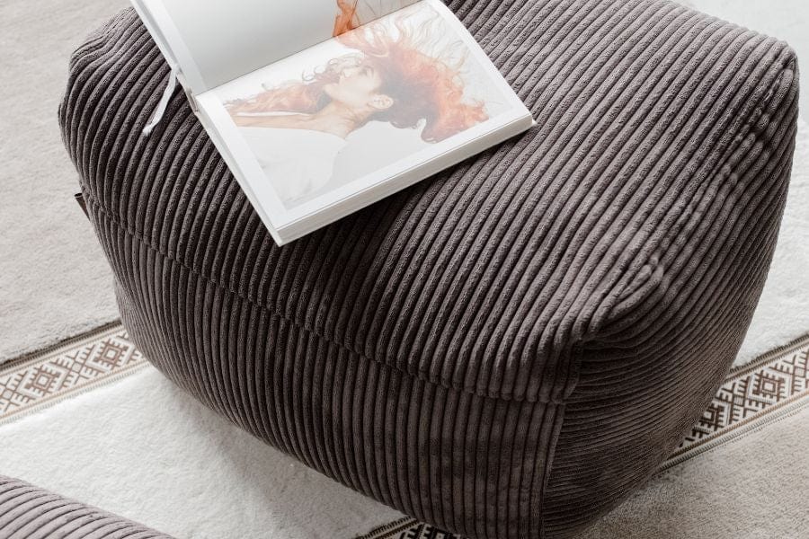 Pouf Repose Pied en Bouclette