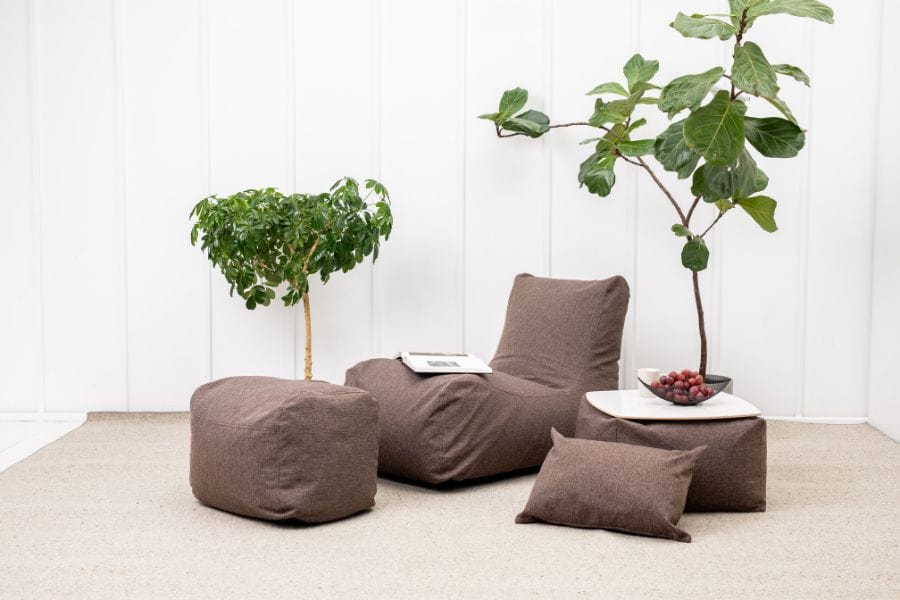Pouf Repose Pied en Bouclette