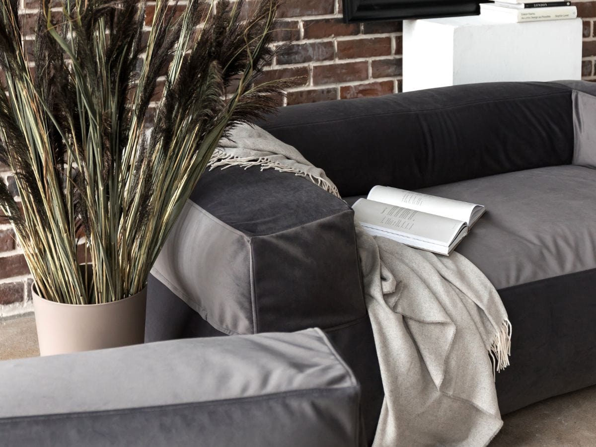Canapé Pouf en Cuir