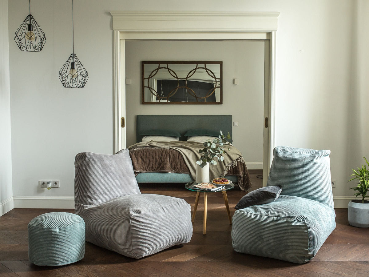 Pouf avec Dossier pour Extérieur