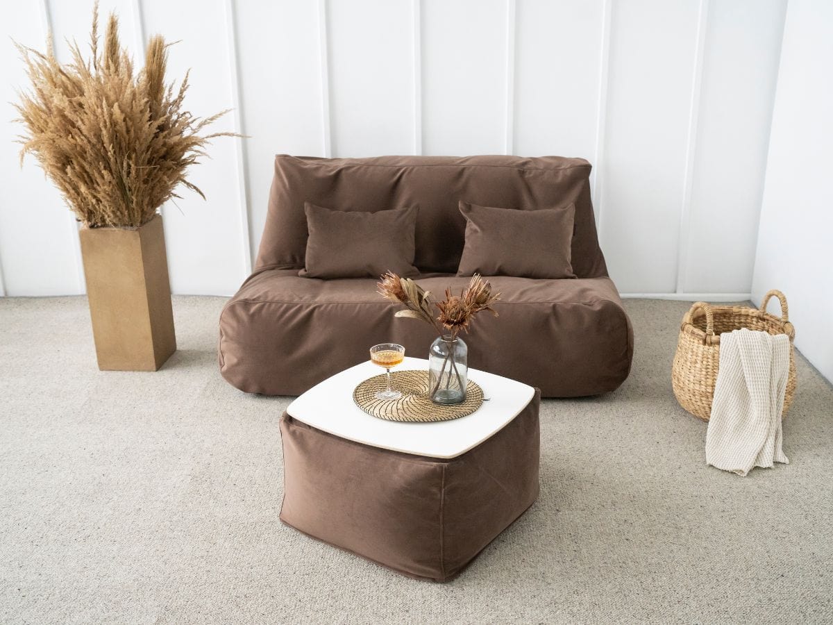 Pouf Canapé 4 places en Velours