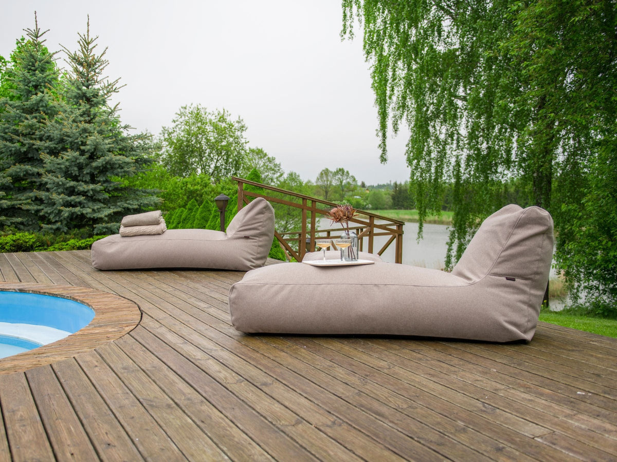 Pouf Transat en Cuir