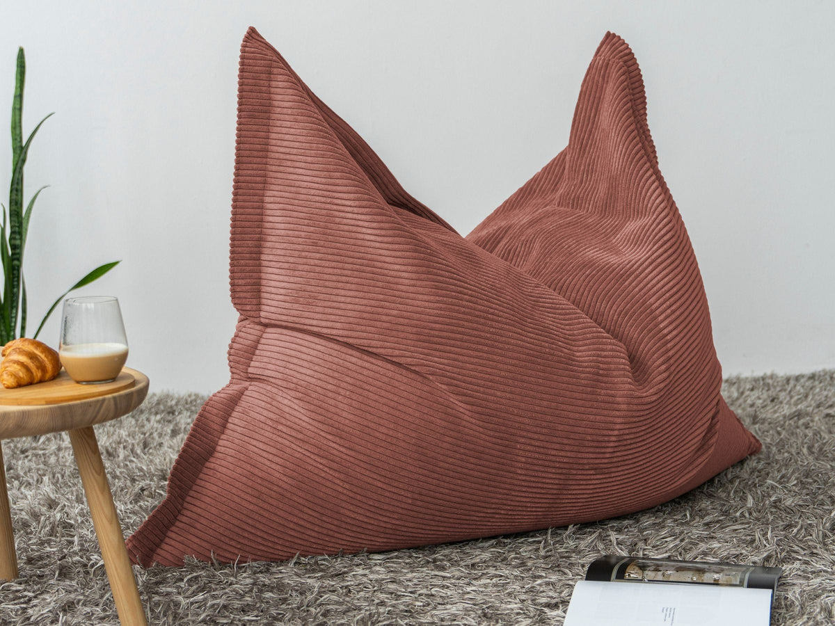 Petit Coussin Pouf Cuir