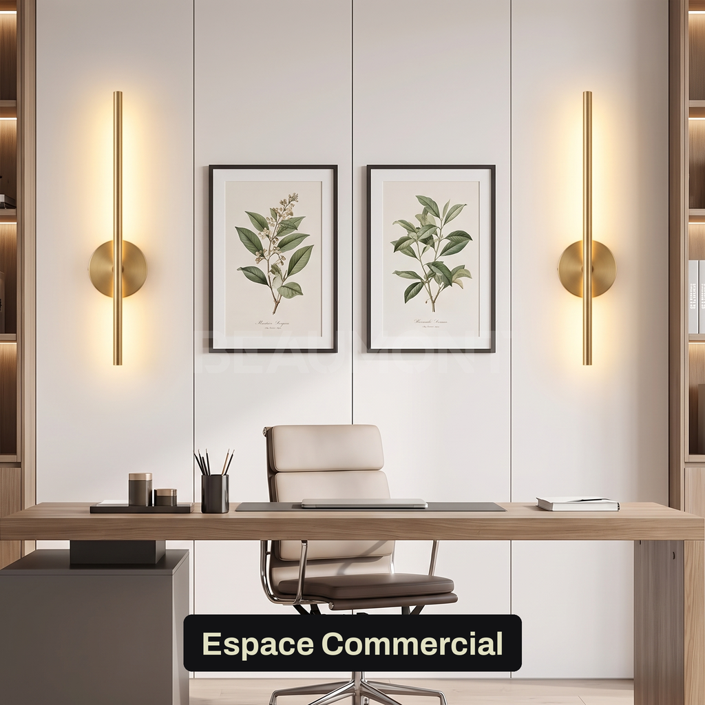 Applique murale LED design sans fil rechargeable, fixation magnétique, intensité réglable, batterie intégrée | LISERÉ