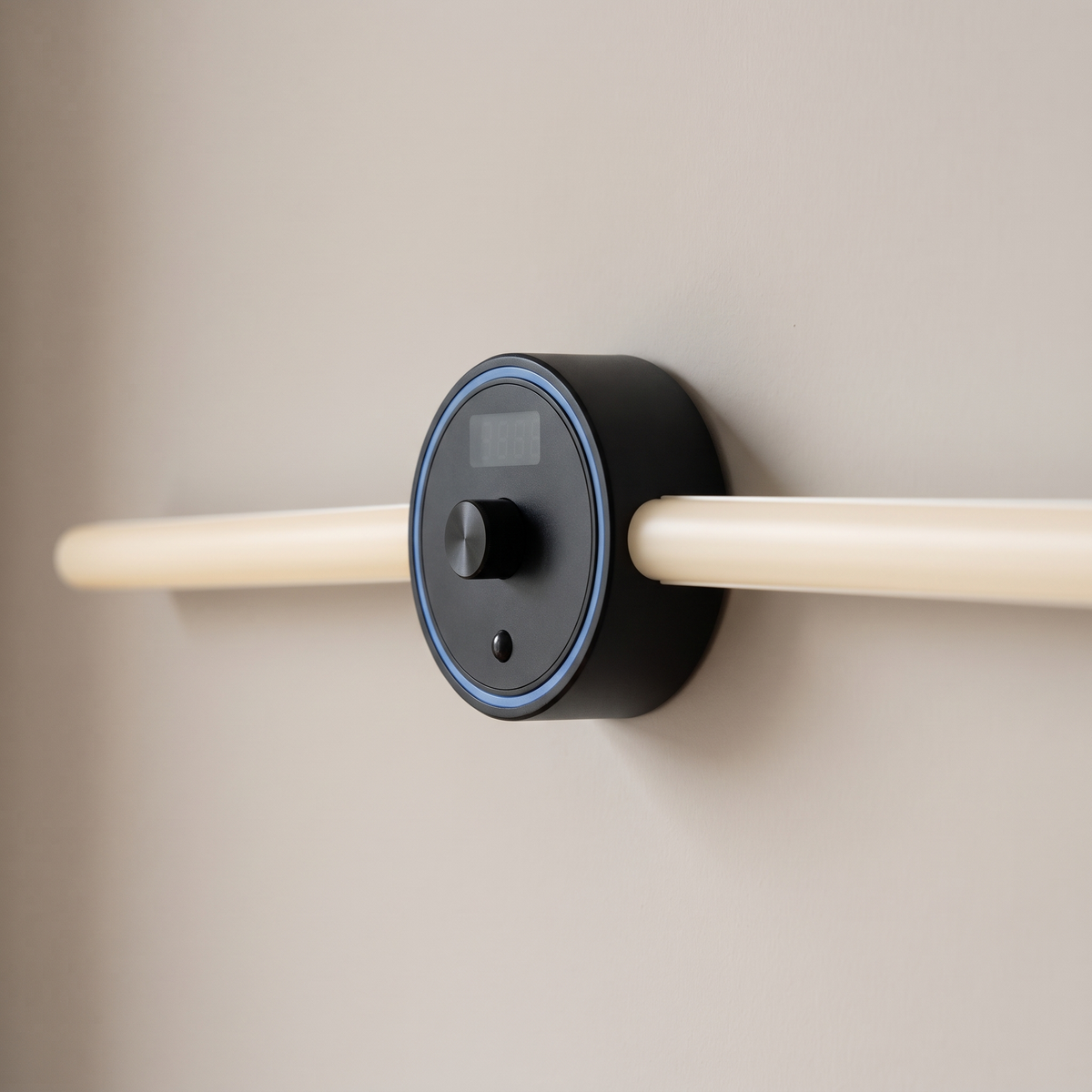 Applique Murale LED Sans Fil Rechargeable avec Horloge et Commande par Geste, Détecteur de Mouvement et Pose Adhésive Sans Perçage - Horace
