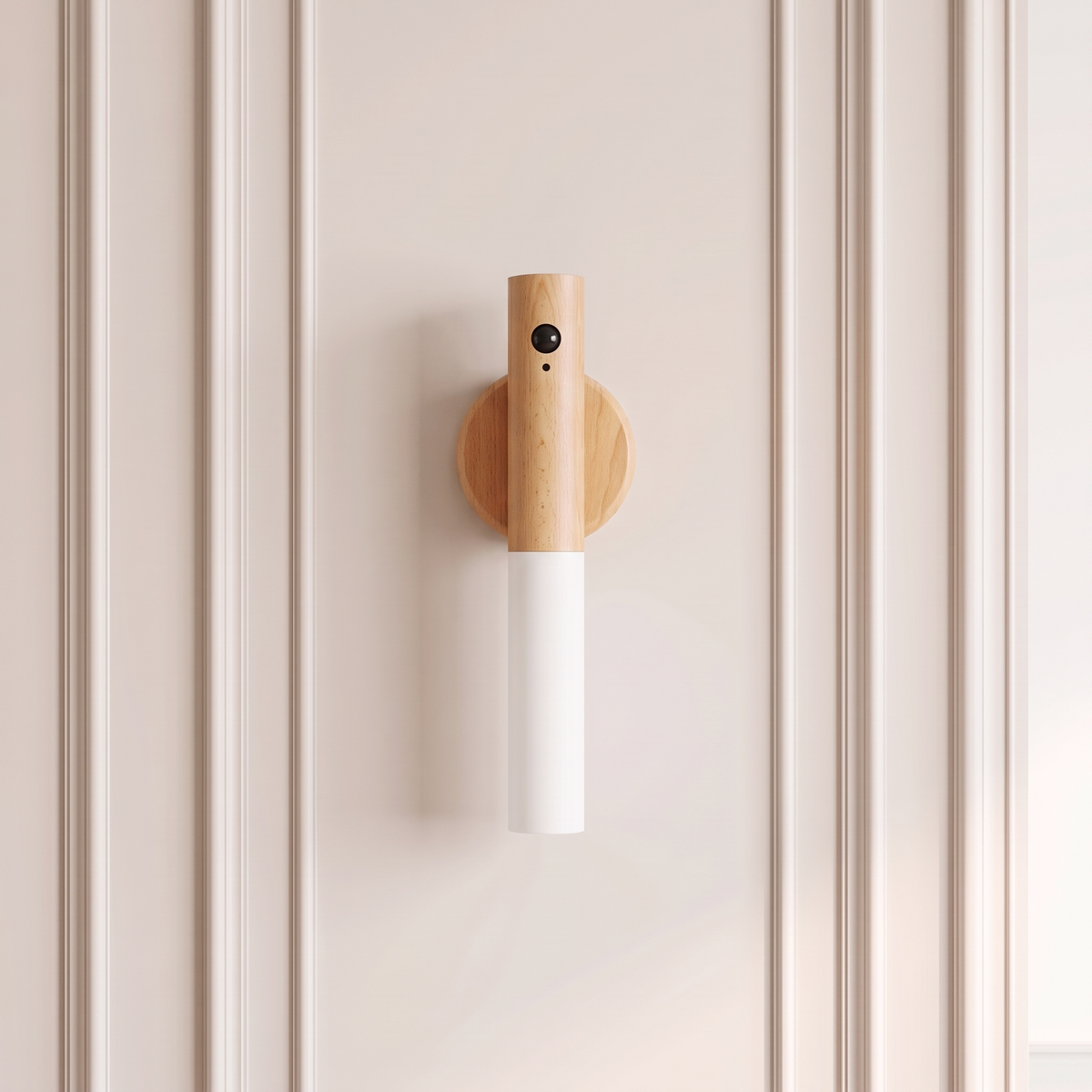 Applique Murale Sans Fil Rechargeable Finition Bois avec Détecteur de Mouvement, Aimantée et Sans Perçage - Candice