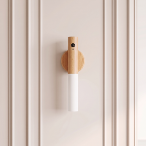 Applique Murale Sans Fil Rechargeable Finition Bois avec Détecteur de Mouvement, Aimantée et Sans Perçage - Candice