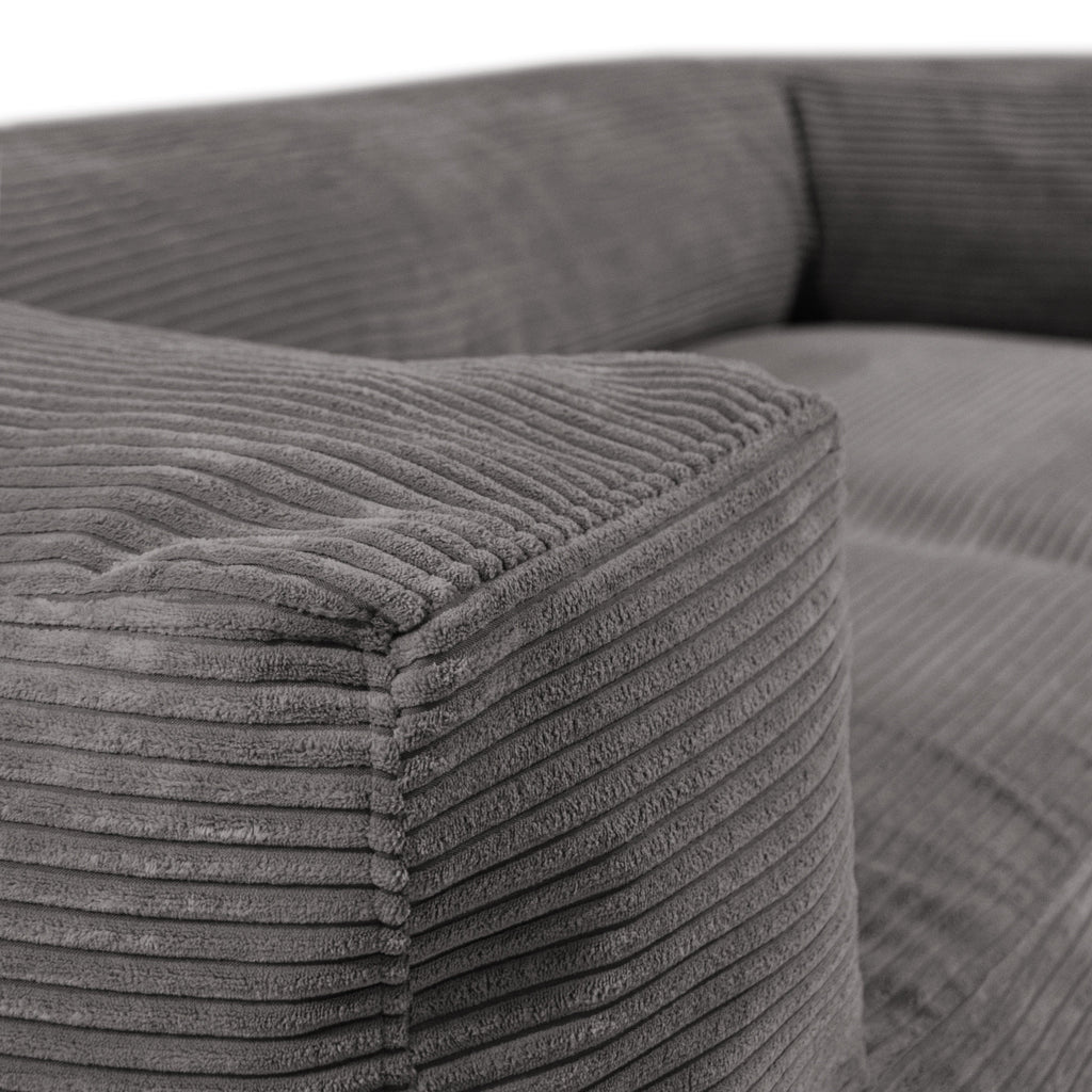 Canapé Pouf en Velours Côtelé