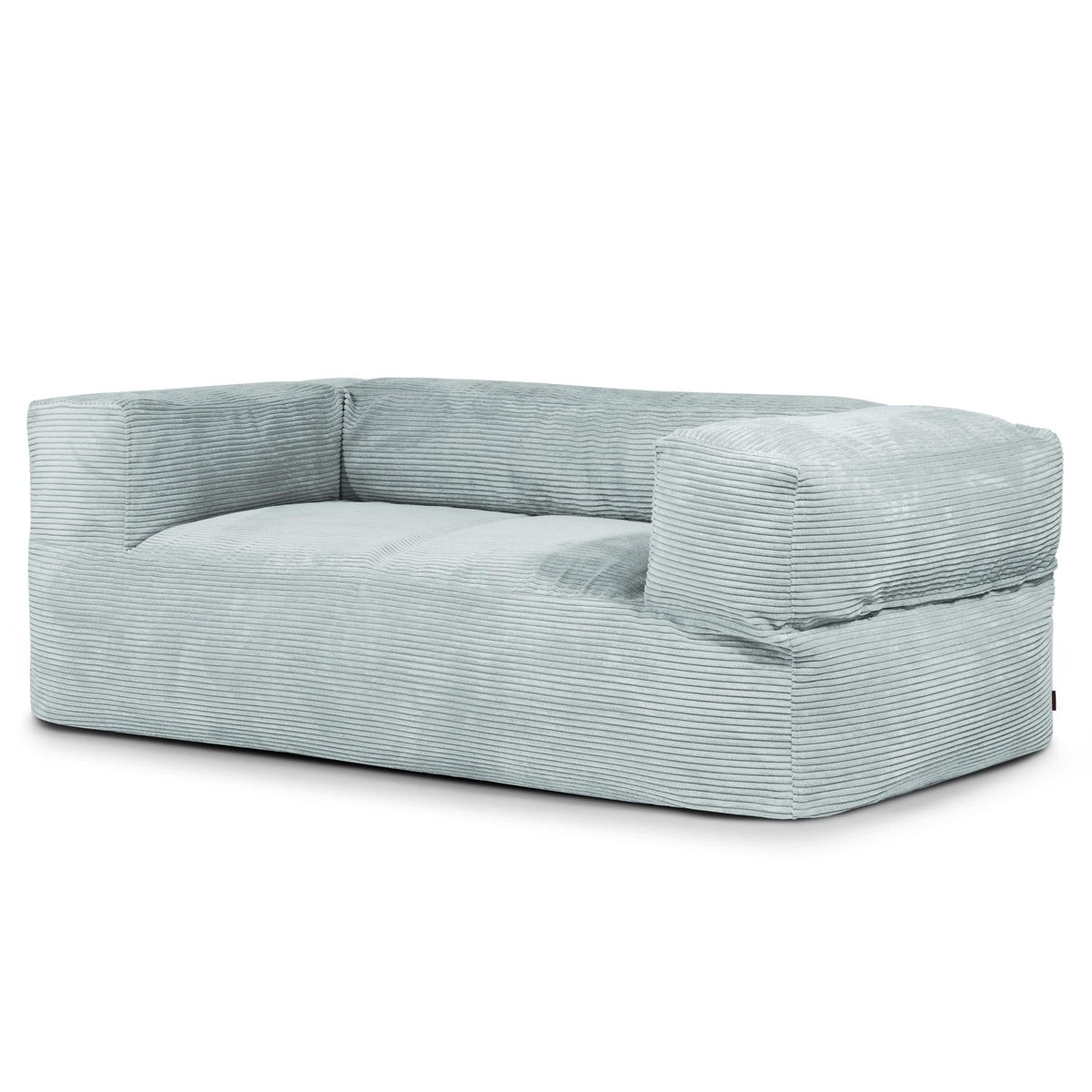Canapé Pouf en Velours Côtelé Vert d'eau