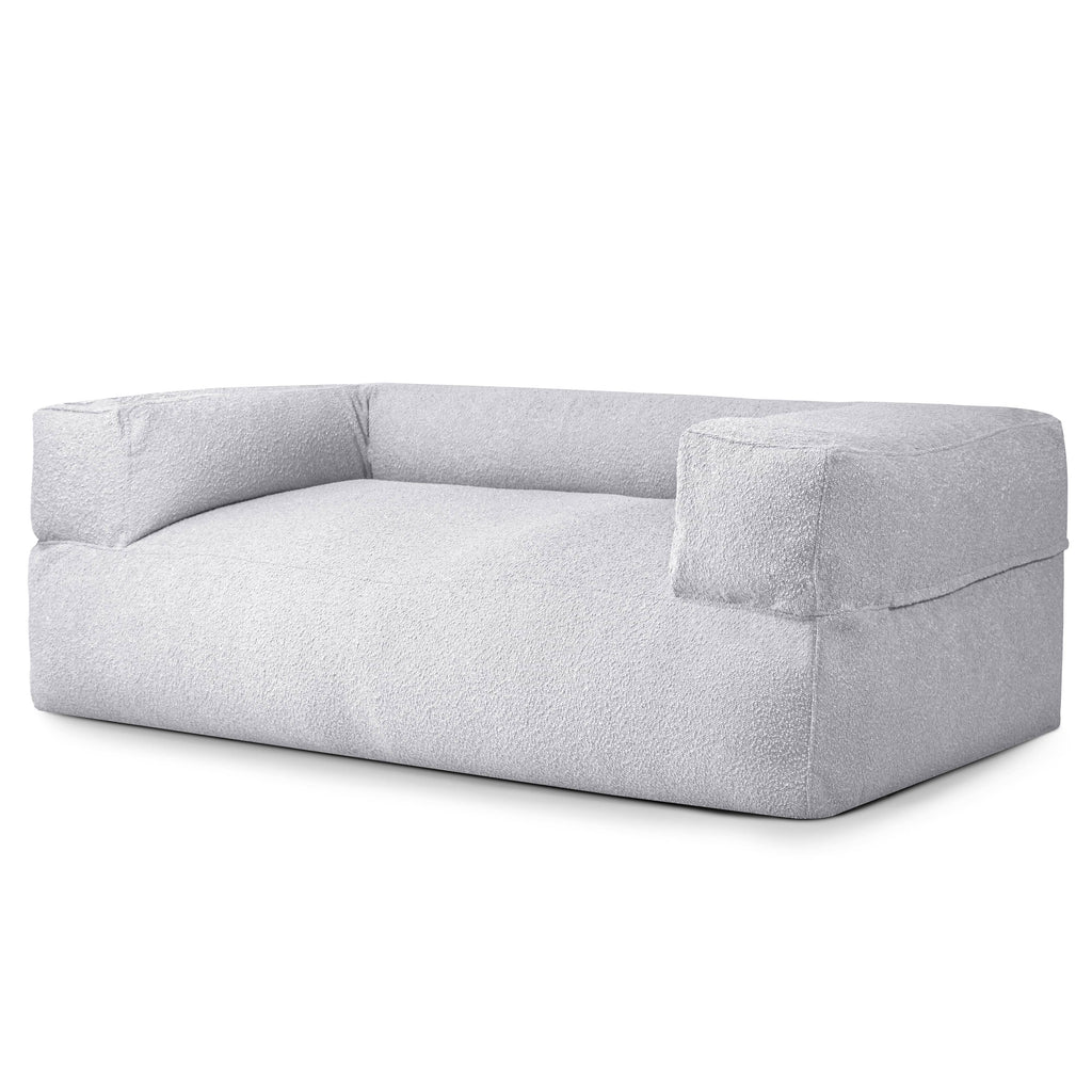 Canapé Pouf Mouton Gris Perle