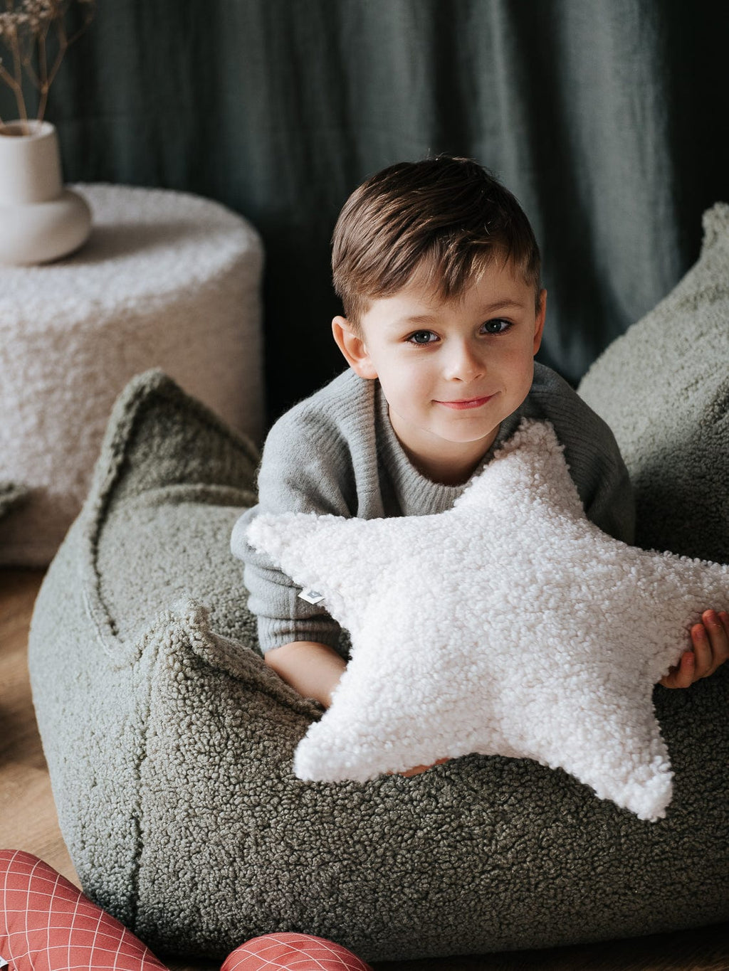 Coussin Étoile Blanc