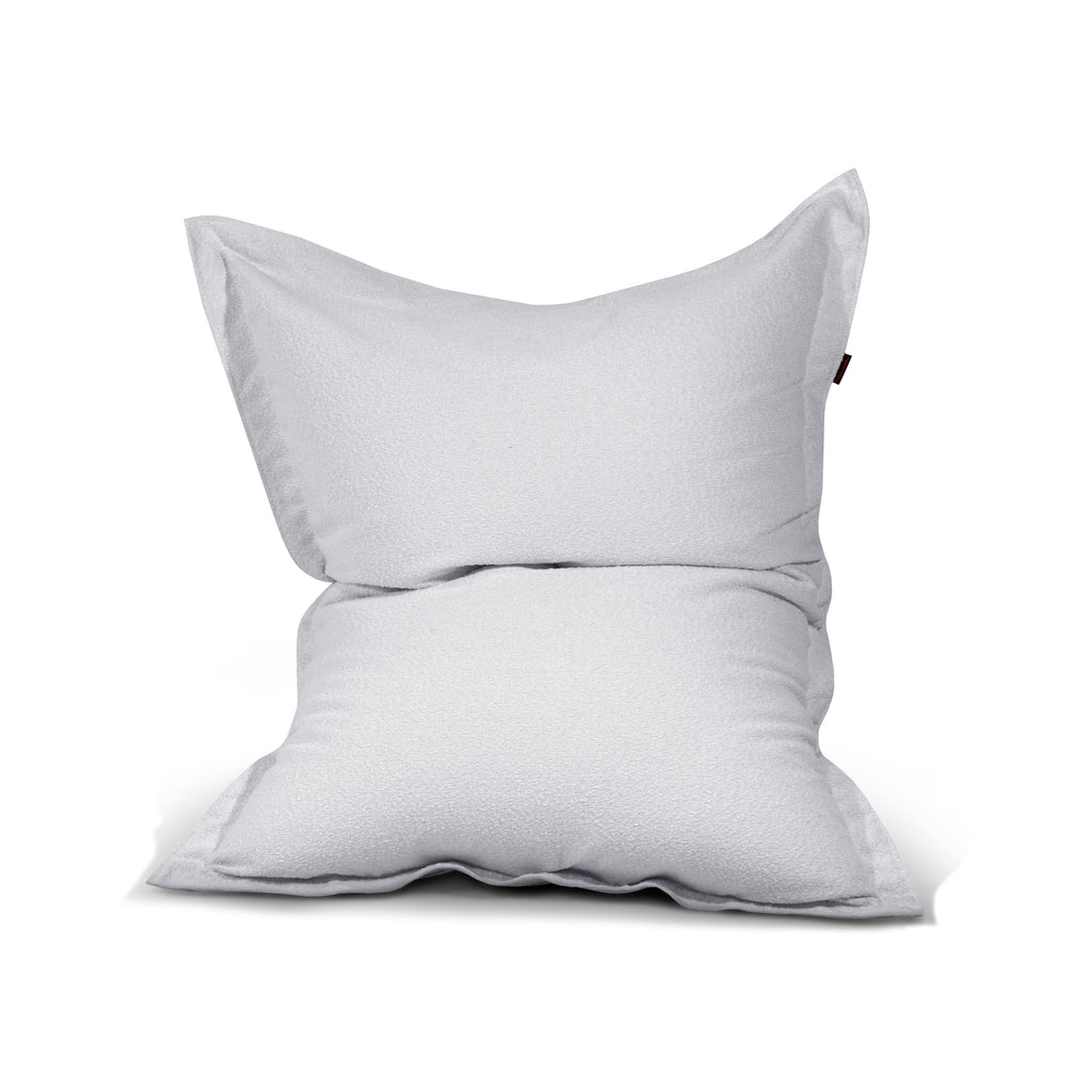 Coussin Pouf Mouton Gris Perle